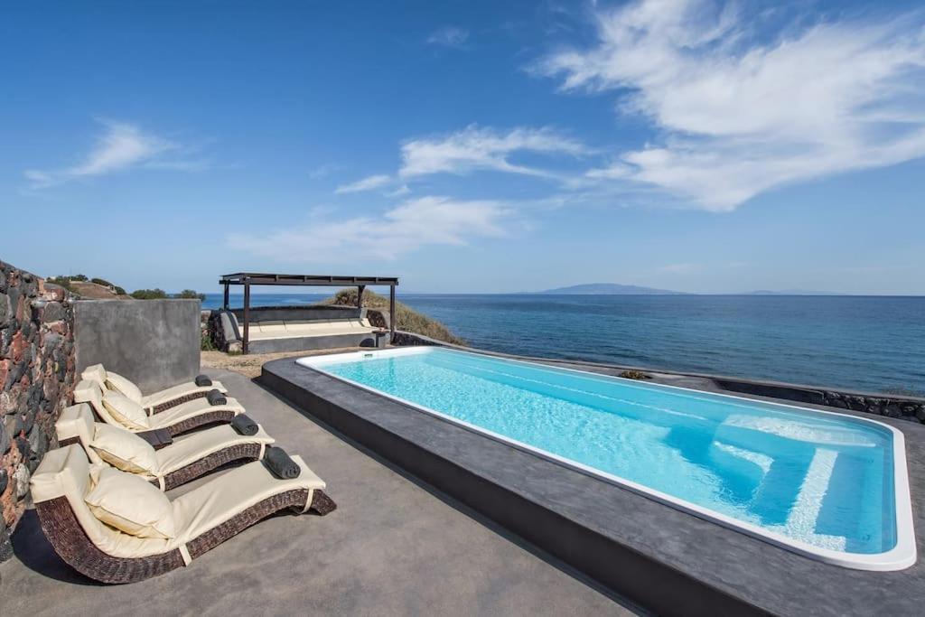 Ramni House: Private Villa With Pool By The Sea Oía Exteriér fotografie